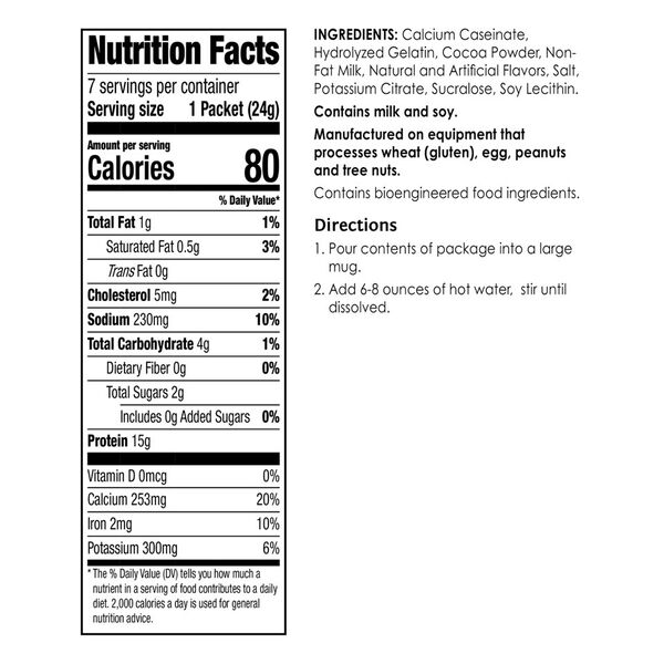 Protein Hot Chocolate (7ct) image number null